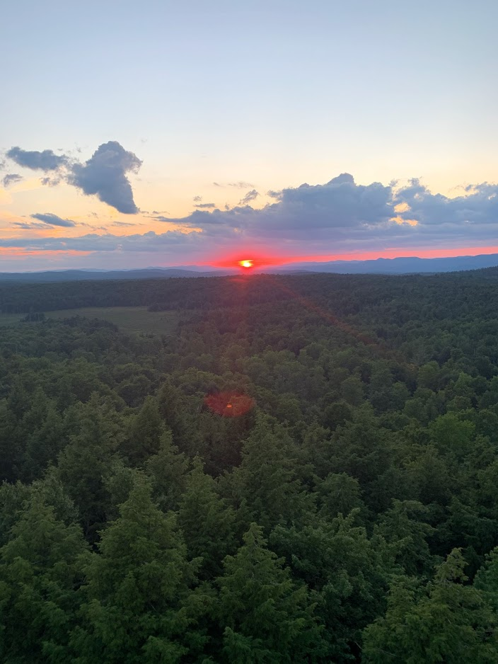 Spruce Mountain Fire Tower Sunset