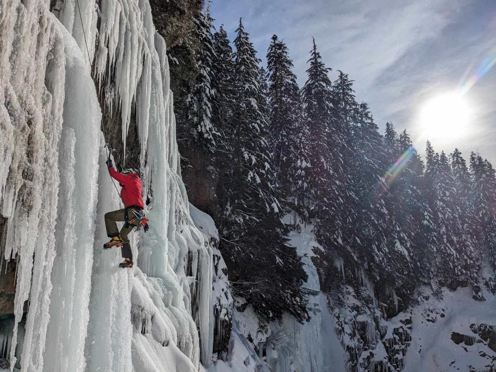 Franklin Falls Ice Climbing