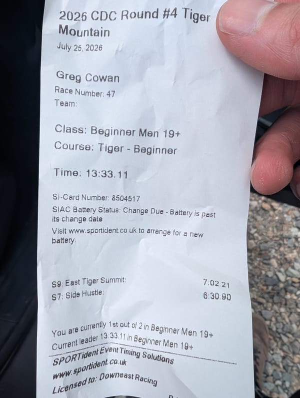 CDC #4 Tiger Mountain: Race Report